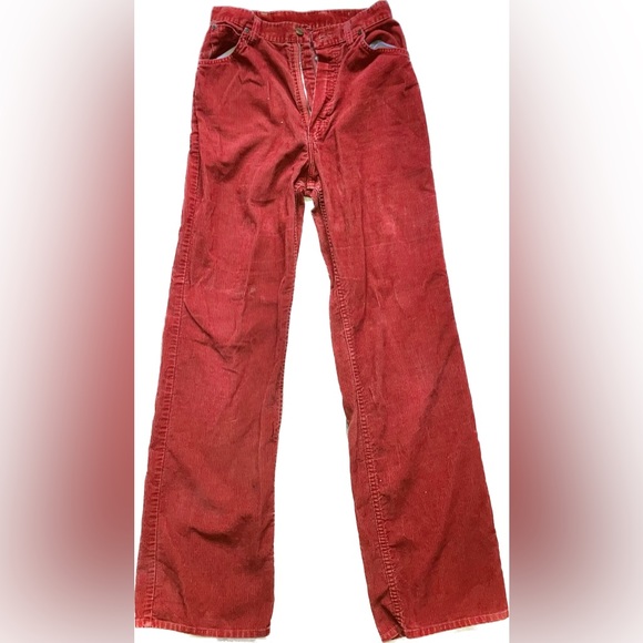 Vintage 70s Wrangler corduroy high waisted kick flares - Picture 4 of 5